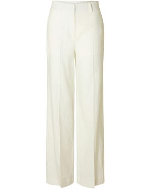 SELECTED Bügelfaltenhose 'Tania-Rita' - Weiß