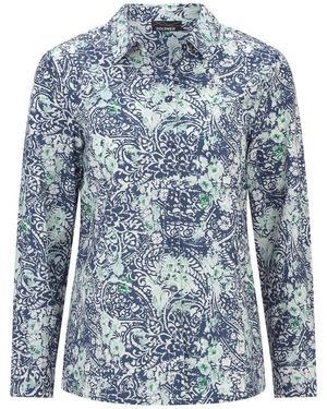Goldner Bluse - Blau