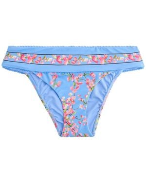 Ted Baker Bikini-Hose Bikinihose mit hohem Bein (1-St) - Blau