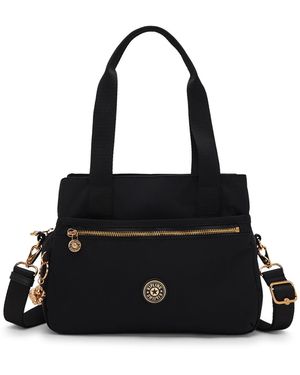 Kipling Schultertasche Elysiana - Schwarz