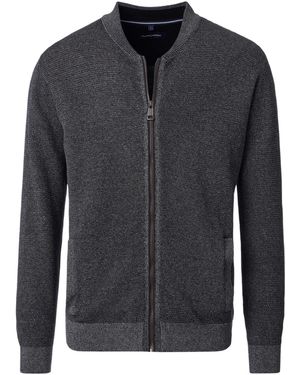 CASA MODA Strickjacke Basic - Schwarz
