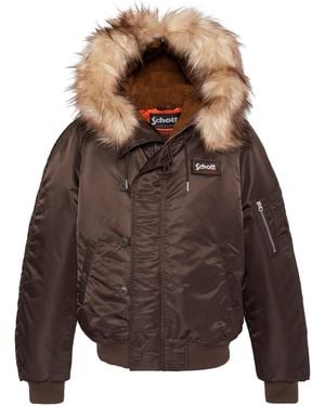 Schott Nyc Übergangsjacke - Braun