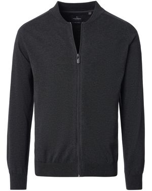 CASA MODA Strickjacke Basic - Schwarz