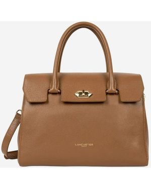 Lancaster Handtasche Lancaster Sac Rabat Foulonn Milano L Camel - Braun