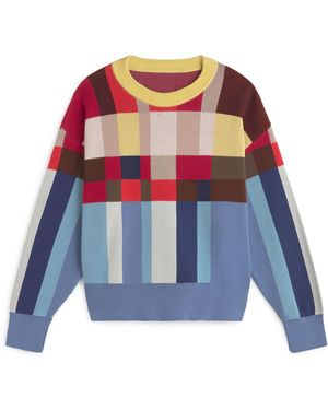 Thinking Mu Strickpullover Petra - Blau