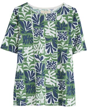 Seasalt Cornwall T-Shirt 'Poisson' - Blau