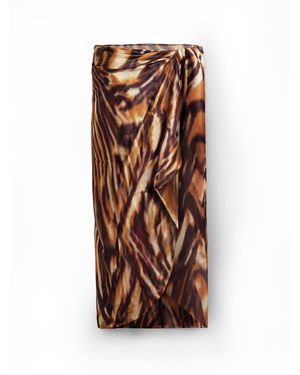 Calzedonia Strandtuch Animalier - Braun