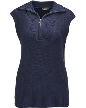 Goldner Pullover - Blau