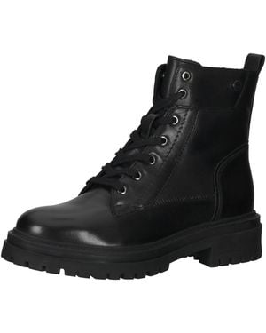 Geox Stiefelette Nappaleder Schnürstiefelette - Schwarz