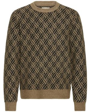 Blend Pullover Bhbrono Oneck Knit - Grün