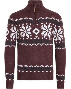 Solid Pullover Norwin - Rot