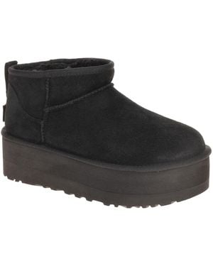 UGG Boots Classic Ultra Mini Platform Stiefel - Schwarz