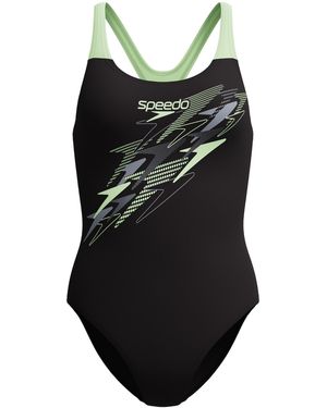 Speedo Sportbadeanzug - Schwarz