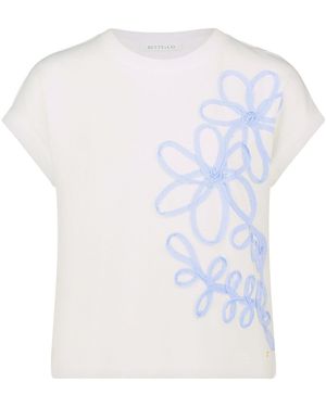 BETTY&CO Sweatpullover Mit Applikation - Weiß