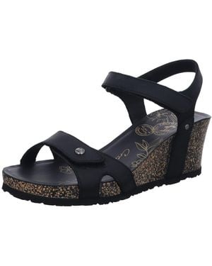 Panama Jack Sandale Sandalette Damen Julia Basics B1 Echtleder - Schwarz