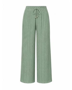 Worldclassca Bügelfaltenhose Damen Plissee Sommer Hose - Grün