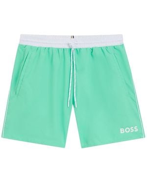 BOSS Badeshorts Starfish - Grün