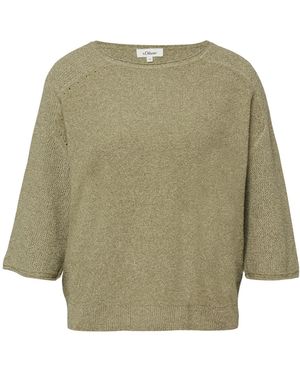 S.oliver Strickpullover - Grün