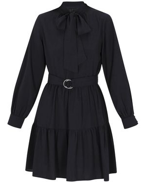 DreiMaster Klassik Blusenkleid 'Classic Look' - Schwarz