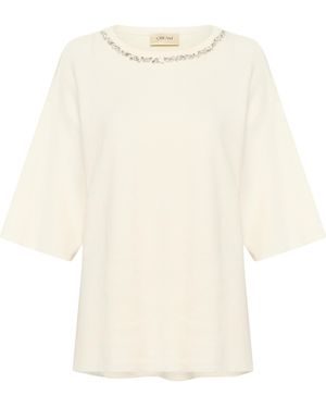 Cream Pullover - Weiß