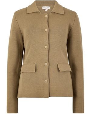 Apricot Baumwollstrickjacke - Natur