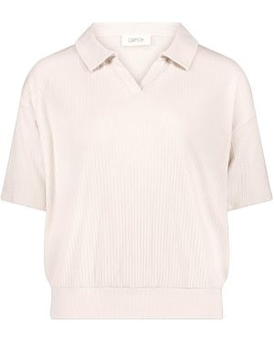 Cartoon Poloshirt Kurzarm - Natur