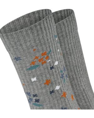 Esprit Socken Flower Rib 2-Pack - Grau