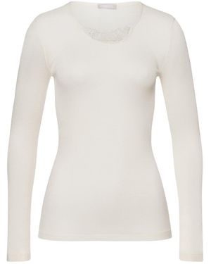 Hanro Unterhemd Woolen Silk - Weiß