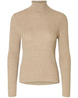 SELECTED Pullover Slfingrid - Natur