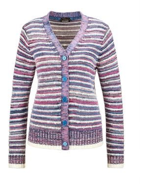 Goldner Strickjacke - Blau