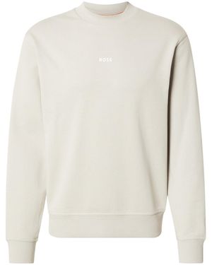 BOSS Sweatshirt Wesmall - Weiß