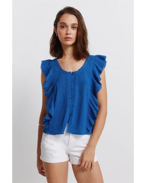 Springfield Bluse - Blau