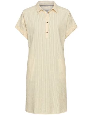 Camel Active Hemdblusenkleid Mit Knopfleiste - Weiß