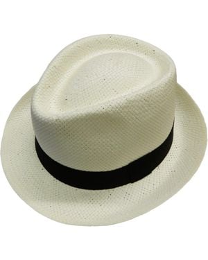 Chaplino Stroh-Trilby - Grau