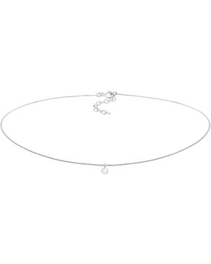 Elli Jewelry Kette Choker - Weiß