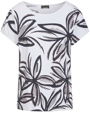 Goldner T-Shirt - Weiß
