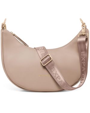 Expatrié Expatri Half Moon Bag Lea Small - Natur