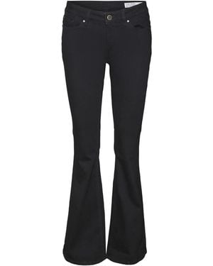 Vero Moda Female Ausgestellt VMSIGI Niedrige Taille Ausgestellt Jeans - Schwarz