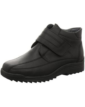 Waldläufer Boots Weitschaftstiefel Herren 613901 Echtleder - Schwarz