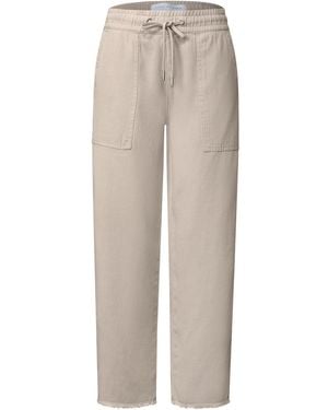 STREET ONE STUDIO Mid Waist Straight Leg Hose Im Loose Fit - Mehrfarbig