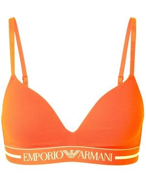 Emporio Armani Bhs Padded Triangle Bra - Orange