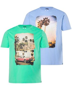 Men Plus Shirt - Blau