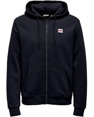 Only & Sons Sweatjacke Onsceres - Blau