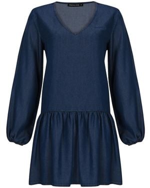 FRESHLIONS Blusenkleid Bonnie - Blau