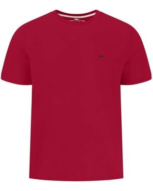 Fynch-Hatton Shirt T-Shirt, Basic, Single Jersey Cranberry - Rot
