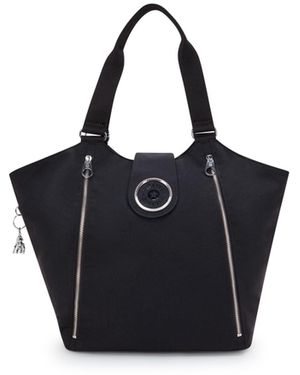 Kipling Schultertasche Recicely - Schwarz
