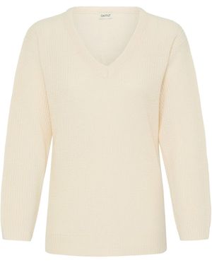 Oxmo Strickpullover Oxisandie Ls - Weiß
