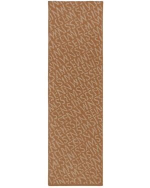Twinset Schal Scarf With All-Over Logo - Natur