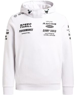 Camp David Hoodie Aus Interlock Mit Rubber Artworks - Weiß
