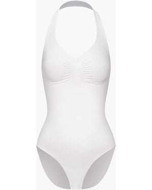 cfab (formerly creamy fabrics) Shapingbody Neckholder Bodysuit Mit Slip - Weiß